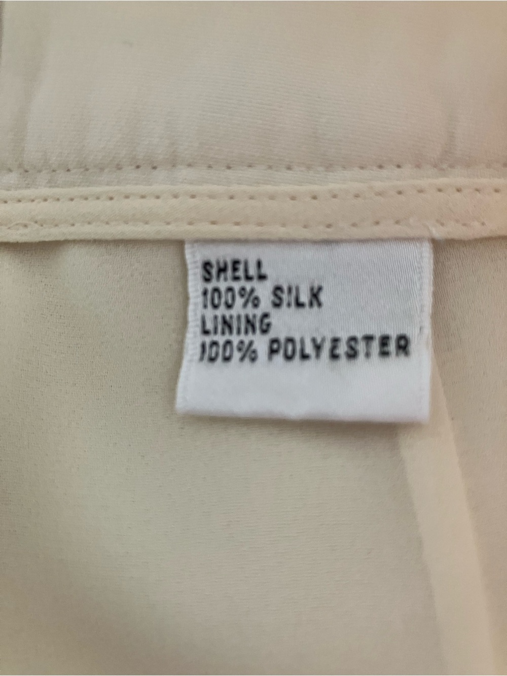 Talbots Ivory Cream Straight-Leg Silk Lined Dress Pants - Picture 3 of 8